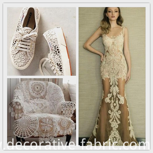 100%Polyester Materials Lace Fabric for Woman Dress